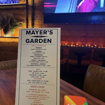 Mayer’s Garden - Menu - New American Near Me - Dallas, Texas Mayer’s Garden - Menu - New American Near Me - Dallas, Texas