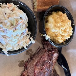 Mission BBQ - Brisket, Mac n cheese, coleslaw and corn bread