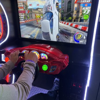 Cidercade Houston - Pretty cool graphics- you can choose the type of car, where to race & your music. - Arcades Near Me - Houston, Texas Cidercade Houston - Pretty cool graphics- you can choose the type of car, where to race & your music. - Arcades Near Me - Houston, Texas