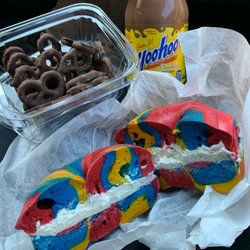 Bagel Factory Cafe - Rainbow bagel