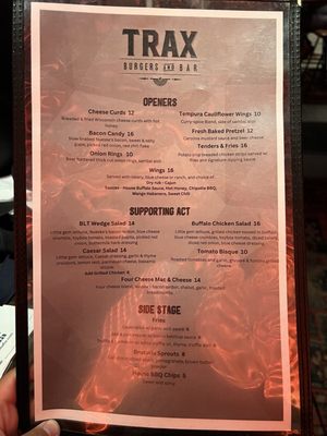 Trax Burgers and Bar by null