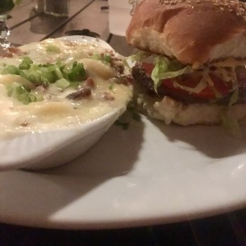 Blind Tiger Pub - The Burger (one patty only - thanks for accommodating!) and the mac and cheese. - American Near Me - Charleston, South Carolina