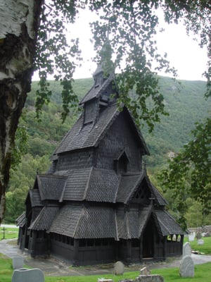 Borgund Stave Church by null
