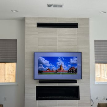 Universal Mounting Services - LG OLED TV and Sonos Arc Soundbar - TV Mounting Near Me Universal Mounting Services - LG OLED TV and Sonos Arc Soundbar - TV Mounting Near Me