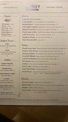 Menu photo 7 The Osprey Orlando, FL