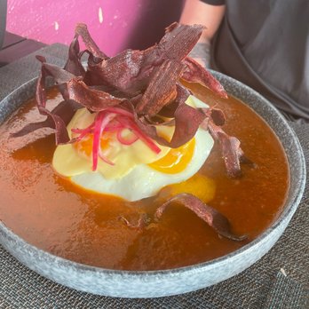 Serendipity - Huevos rancheros topped with delicious sweet potatoes - Coffee & Tea Near Me - Playa del Carmen, ROO