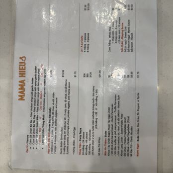 Mama Hieu's - Menu - Vietnamese Near Me - Westminster , California Mama Hieu's - Menu - Vietnamese Near Me - Westminster , California