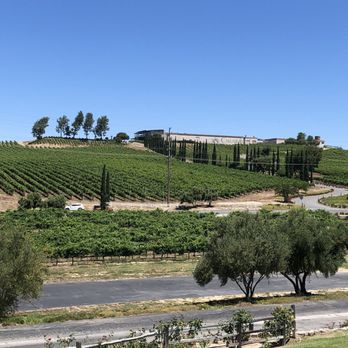Thornton Winery - View from the top of that hill at the entrance - Wineries Near Me - Temecula, California
