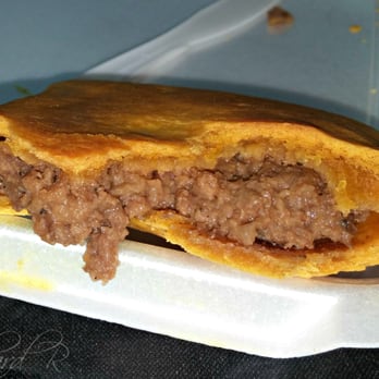 Come Take A Bite Jamaican Cuisine - Inside my beef patty! Yummy goodness! - Caribbean Near Me - Tucker, Georgia