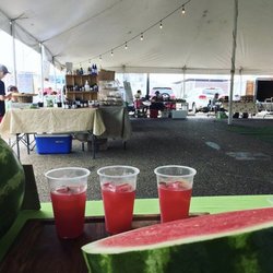 Texarkana Farmers' Market - Watermelon Juice and fresh Watermelon to snack on!