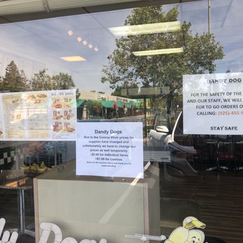 Dandy Dogs - Signs by the entrance - Burgers Near Me - Livermore, California Dandy Dogs - Signs by the entrance - Burgers Near Me - Livermore, California