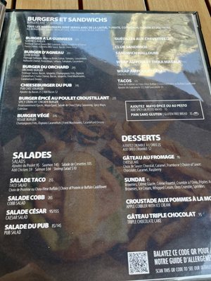 Menu photo 2 Ye Olde Orchard Montreal, QC Menu photo 2 Ye Olde Orchard Montreal, QC