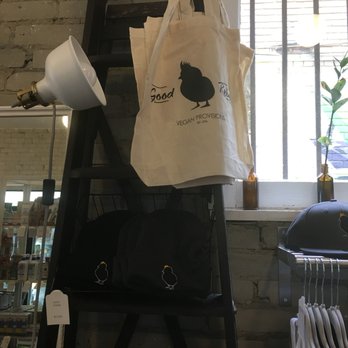 Good Rebel - a tote bag hanging on a ladder - Grocery Near Me - Toronto, Ontario