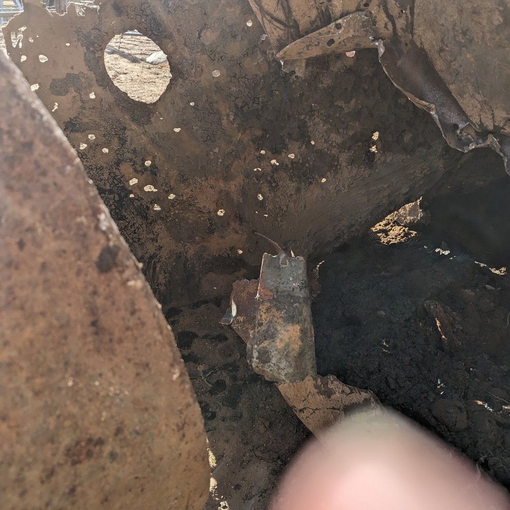 Sim Sanitation - Old tank full of holes - Septic Services Near Me - Tehachapi, California Sim Sanitation - Old tank full of holes - Septic Services Near Me - Tehachapi, California