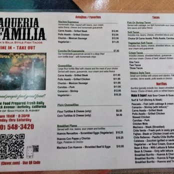 Taqueria La Familia - Great value - Mexican Near Me - Berkeley, California Taqueria La Familia - Great value - Mexican Near Me - Berkeley, California