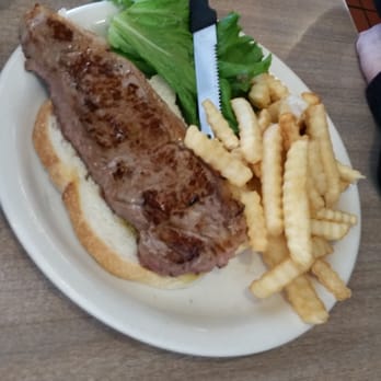 Nicely's - Steak sandwich with French fries - American Near Me - Lee Vining, California