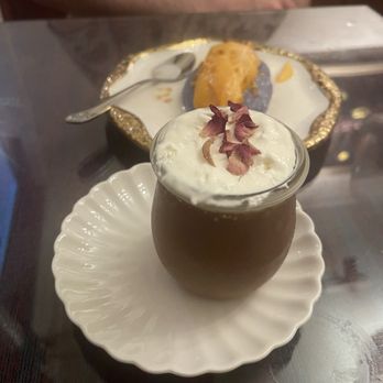 Bungalow on Rose - Chocolate pot de creme, rose whipped cream - Thai Near Me - Danville, California Bungalow on Rose - Chocolate pot de creme, rose whipped cream - Thai Near Me - Danville, California