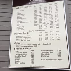 Blanchard Mountain Coffee - Preview of the menu
