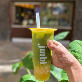 Junbi - Waikiki - Lilikoi Matcha Fresca with Lychee! - Coffee & Tea Near Me - Honolulu, Hawaii Junbi - Waikiki - Lilikoi Matcha Fresca with Lychee! - Coffee & Tea Near Me - Honolulu, Hawaii