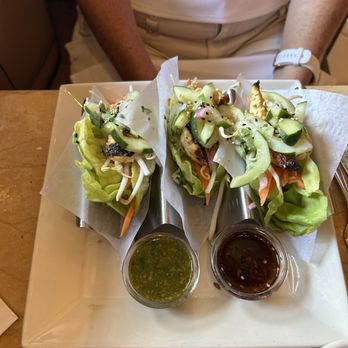 The Cheesecake Factory - Asian Chicken Lettuce Wrap Tacos - Desserts Near Me - Winter Park, Florida The Cheesecake Factory - Asian Chicken Lettuce Wrap Tacos - Desserts Near Me - Winter Park, Florida