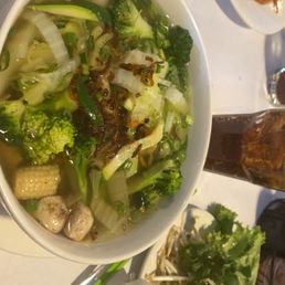 Vegetable soup without tofu