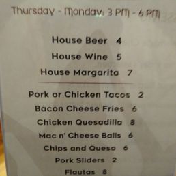 This is their Happy Hour -- well, supposedly. This is their Happy Hour -- well, supposedly.