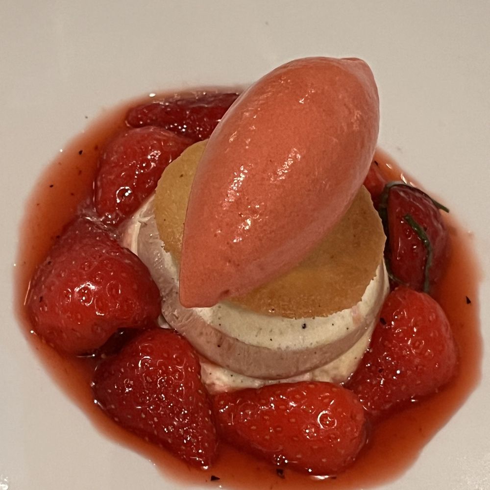Campagne - Vanilla parfait with reduced strawberries - French Near Me - Kilkenny, KK
