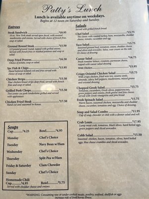 Menu photo 2 Patty's Eggnest Mountlake Terrace, WA