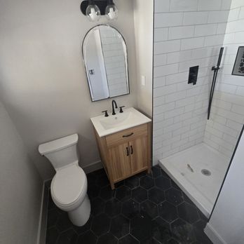 PR Construct - This bathroom was literally unusable before PR Construct fixed it! I was so excited I hadn't even wiped the floors down yet - General Contractors Near Me PR Construct - This bathroom was literally unusable before PR Construct fixed it! I was so excited I hadn't even wiped the floors down yet - General Contractors Near Me