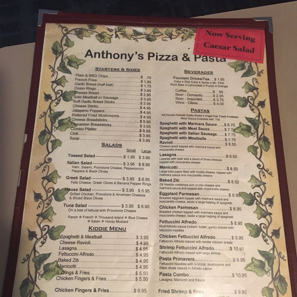 Anthony's Pizza & Pasta - Menu - Pizza Near Me - McDonough, Georgia Anthony's Pizza & Pasta - Menu - Pizza Near Me - McDonough, Georgia