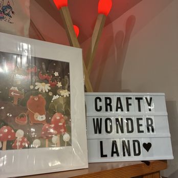 Crafty Wonderland - One of the displays inside the store - Arts & Crafts Near Me - Portland, Oregon Crafty Wonderland - One of the displays inside the store - Arts & Crafts Near Me - Portland, Oregon