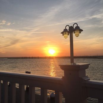 Ropewalk - Beautiful sunset from the deck. - New American Near Me - Chincoteague, Virginia
