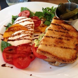 Club Sandwich with Caprese Salad Club Sandwich with Caprese Salad