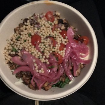 Cava - Micro greens  & white saffron rice and chicken - Mediterranean Near Me - Rockville, Maryland