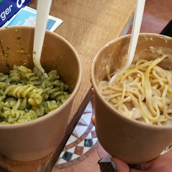 We Love Italy - Pesto on left, mushroom on right - Italian Near Me - Venezia, VE We Love Italy - Pesto on left, mushroom on right - Italian Near Me - Venezia, VE