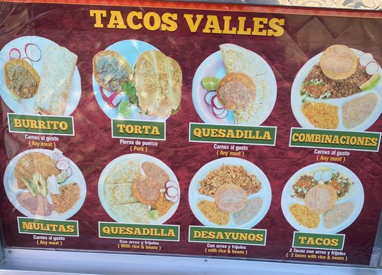 Tacos de Valle al carbón by null