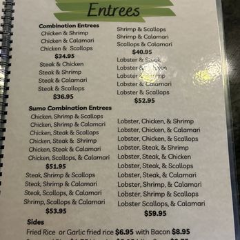 Wasabi - 3/2026 menu - Japanese Near Me - Elk Grove, California