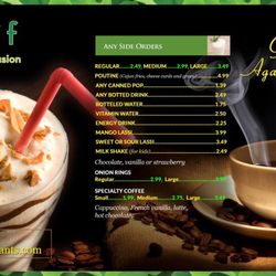 Our new menu