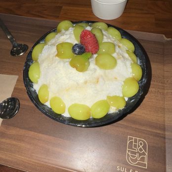 Sul & Beans - Green grape bingsu - Desserts Near Me - Rowland Heights, California
