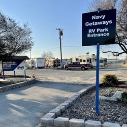 NAS Lemoore RV Park & Campground - The park entrance.