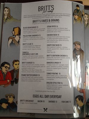 Menu photo 6 Britt's Pub and Eatery Saint John, NB