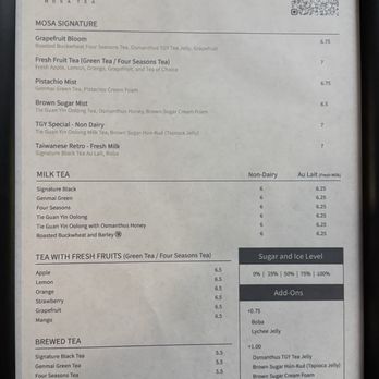 Mosa Tea - Menu - Bubble Tea Near Me - San Diego, California Mosa Tea - Menu - Bubble Tea Near Me - San Diego, California