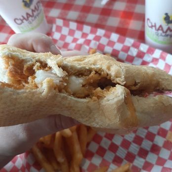 Champy's Famous Fried Chicken - Shrimp poboy - Southern Near Me - Alabaster, Alabama Champy's Famous Fried Chicken - Shrimp poboy - Southern Near Me - Alabaster, Alabama