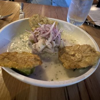 Novecento - Ceviche with tostones - Argentine Near Me - Doral, Florida