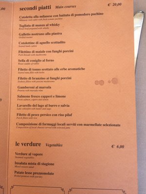 Menu photo 3 Trattoria Del Vapore Cernobbio, CO Menu photo 3 Trattoria Del Vapore Cernobbio, CO