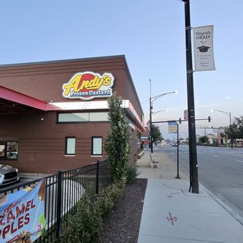 Andy's Frozen Custard - Outside signage - Ice Cream & Frozen Yogurt Near Me - Chicago, Illinois Andy's Frozen Custard - Outside signage - Ice Cream & Frozen Yogurt Near Me - Chicago, Illinois