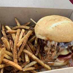 The Southern Pacific Cajun Burger The Southern Pacific Cajun Burger