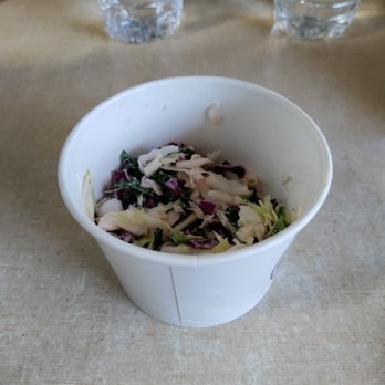 Dave's Hot Chicken - Half filled container of kale slaw for $3.49.  kind of a gyp imo. - Chicken Shop Near Me - Tucson, Arizona