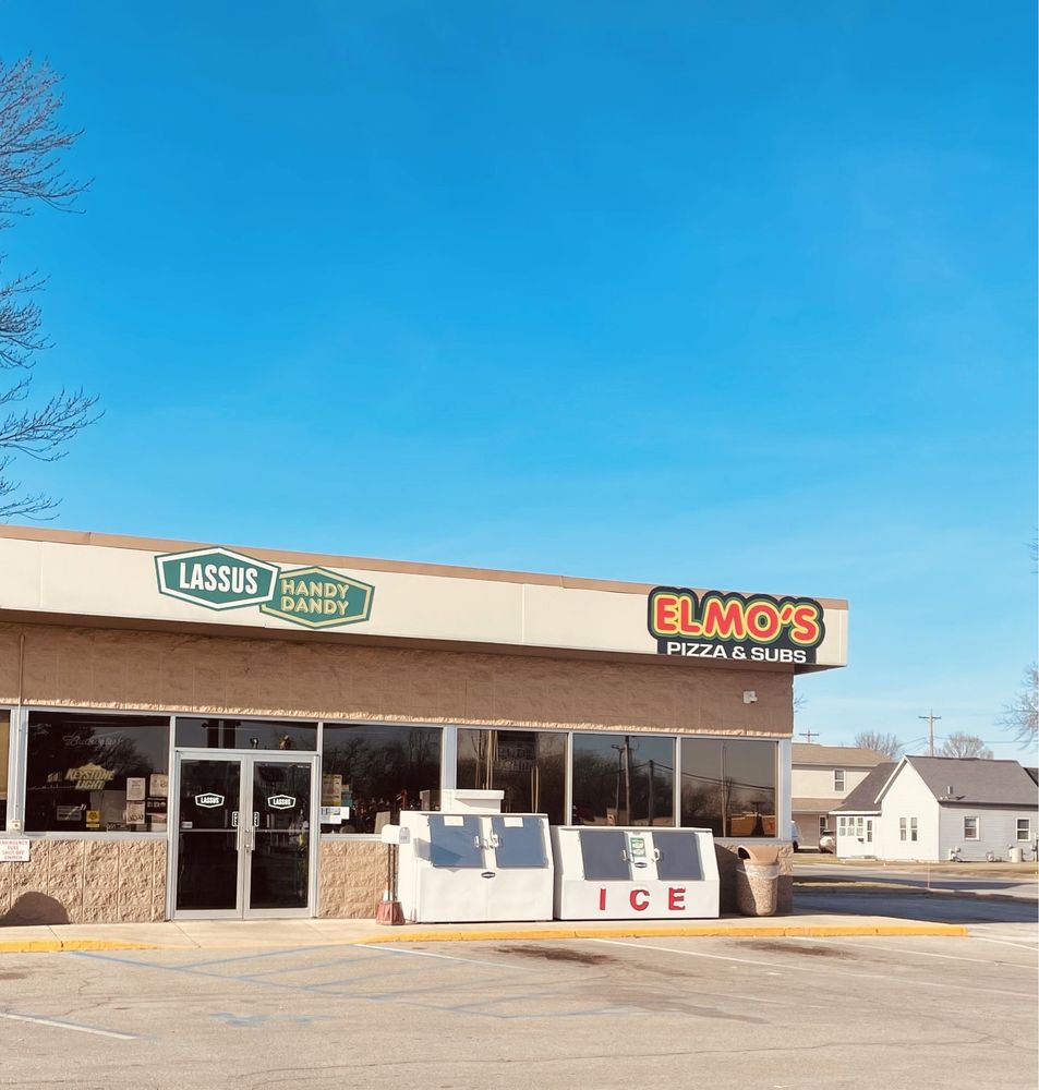 Elmo's Pizza and Subs Logo