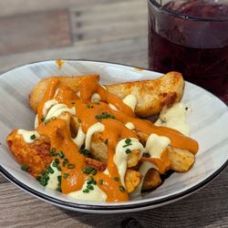 Carmel Food Tours - Patatas bravas from Promesa paired with a phenomenal sangria.